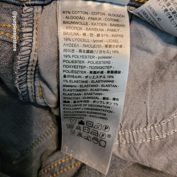 Levi's Jeans 28 Super Skinny 710 Mid Rise Medium Dark Wash Stretch Western - Picture 5 of 13